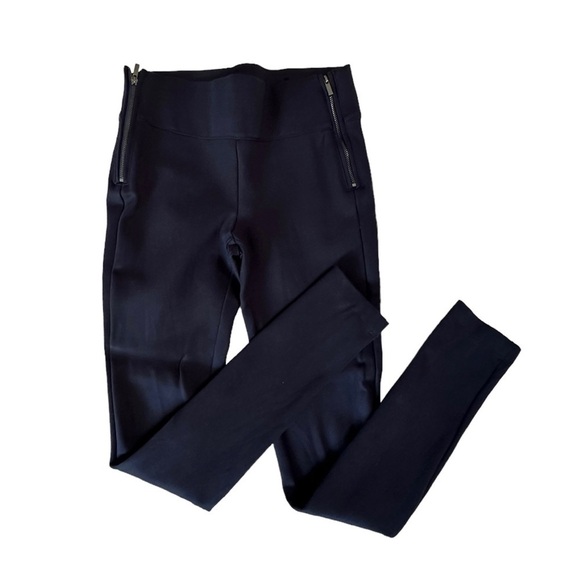 Zara Trafaluc Deep Dark Blue Stretchy Size Zipper Pants Size XS - Picture 2 of 16